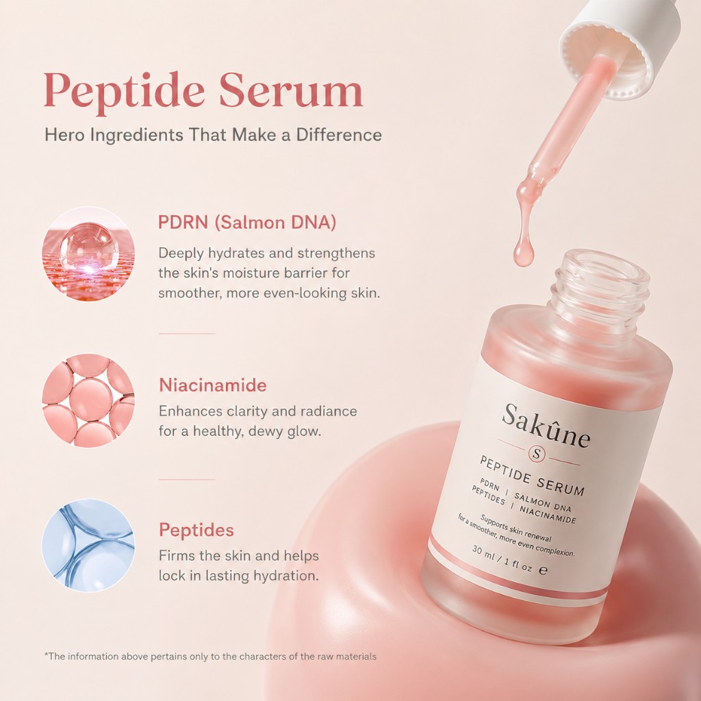 Sakūne Pink Peptide Serum — view 3